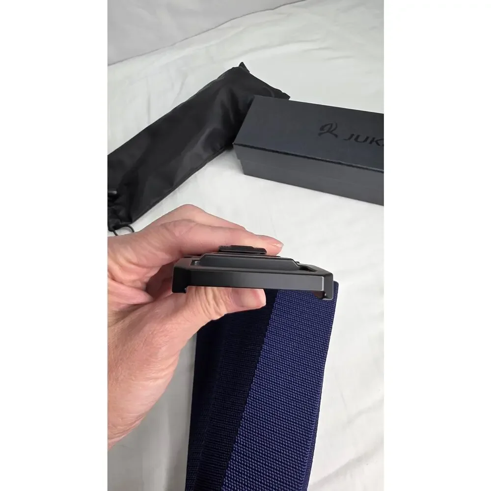 JUKMO Blue Men's Tactical Belt w Lock 1.5